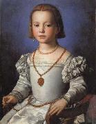 Agnolo Bronzino Portrait of Bia oil